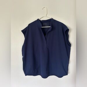 BNWOT Rafaela Oversized Scrub Top Navy XXL